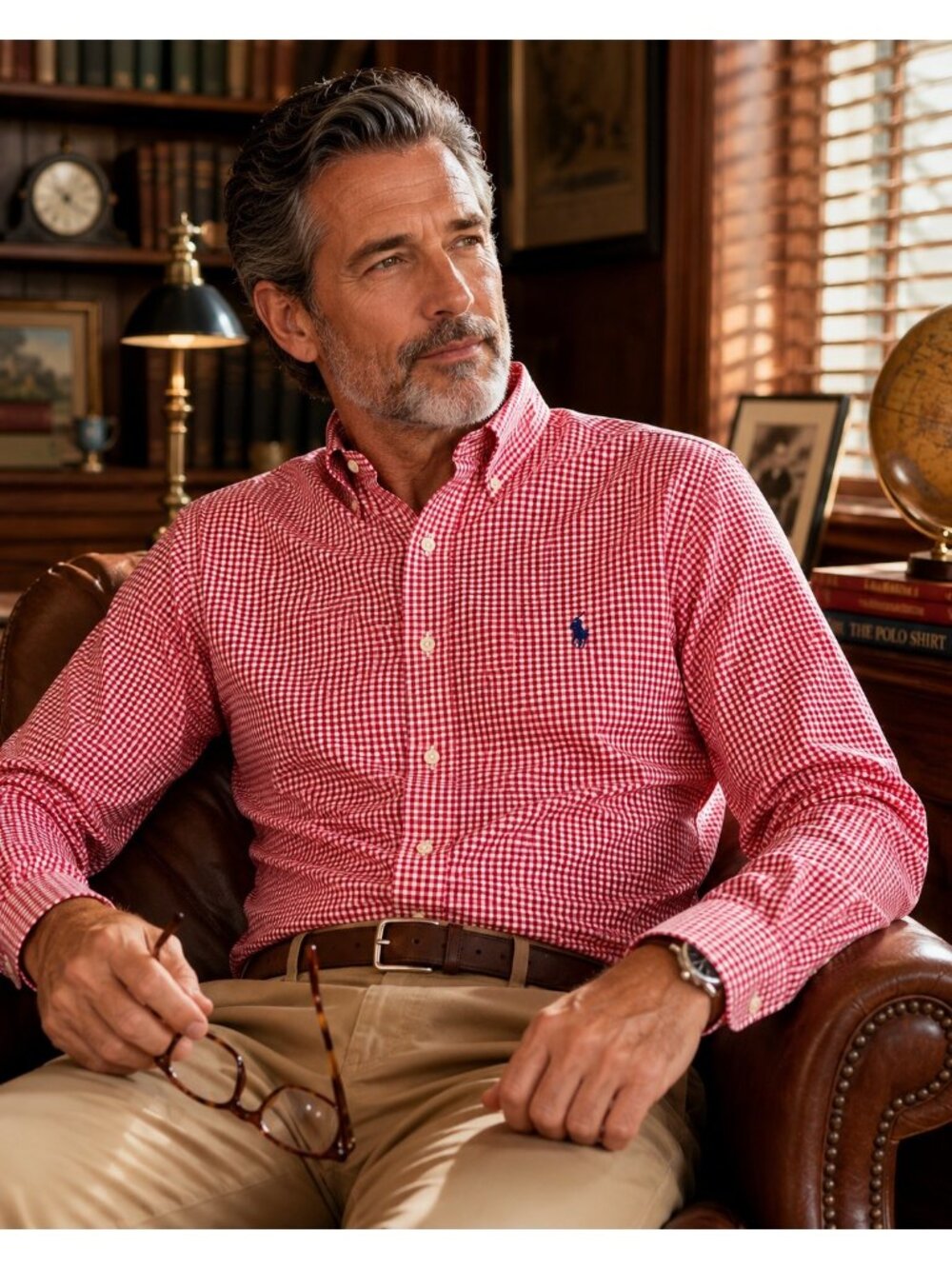 Ralph Lauren Custom Fit XL Red White Gingham Check Shirt NWT Classic